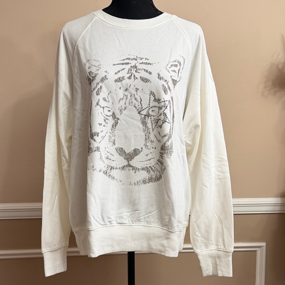 Eye of Tiger Print Women’s Sweatshirt - Picture 1 of 9